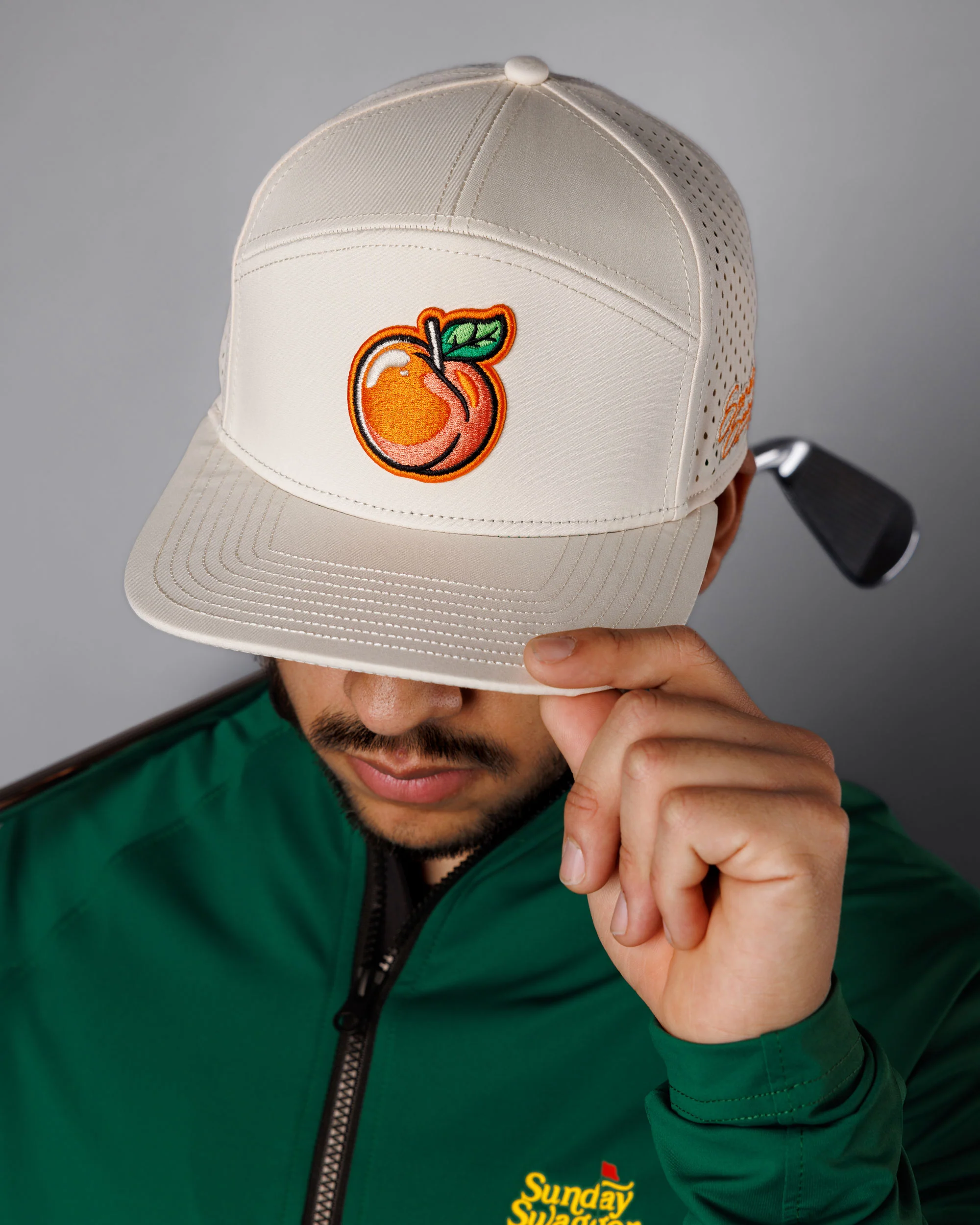 Peachy Flat Bill Snapback Hat - Image 2