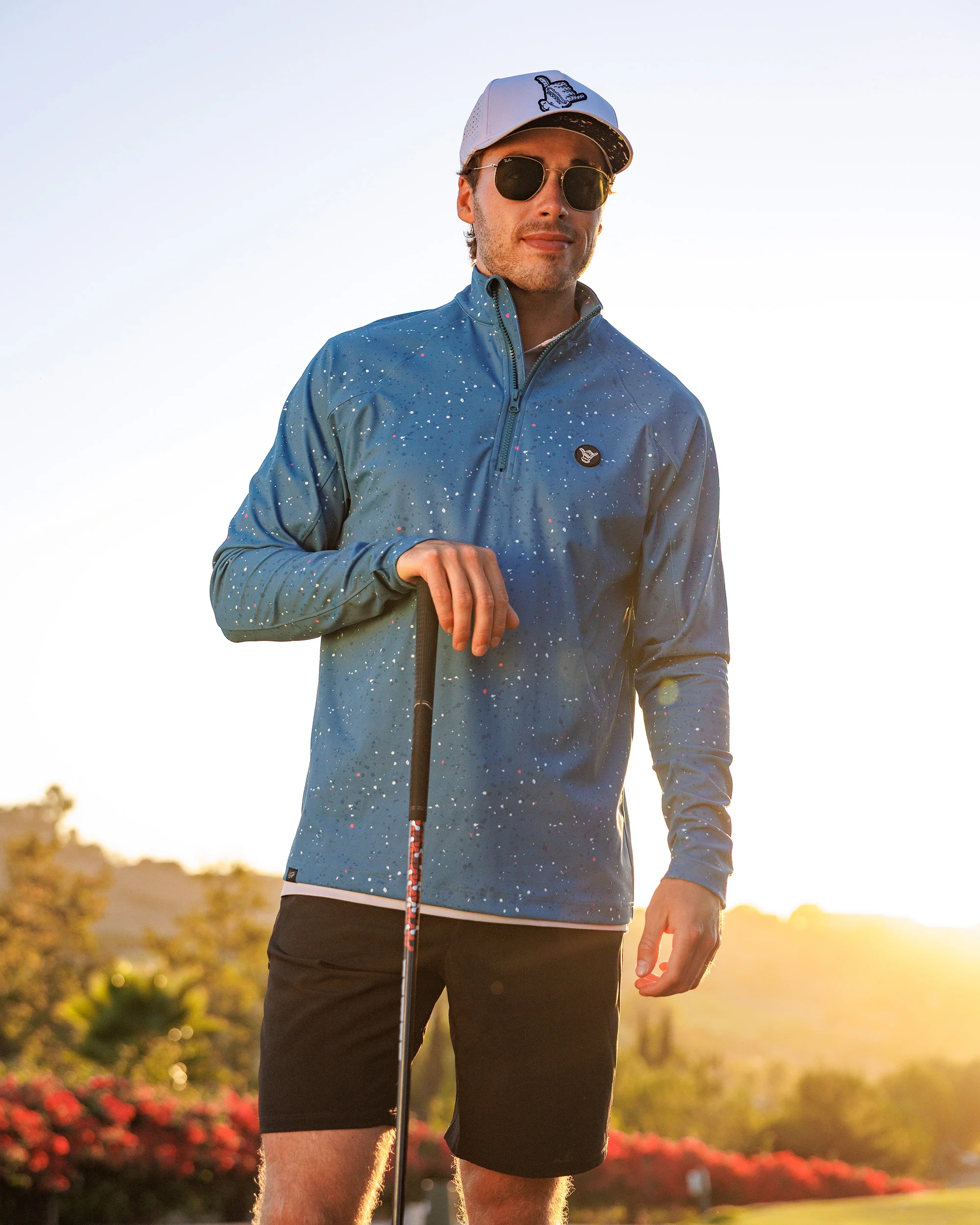 Men's Performance Q-Zip - Asteroid - Image 3