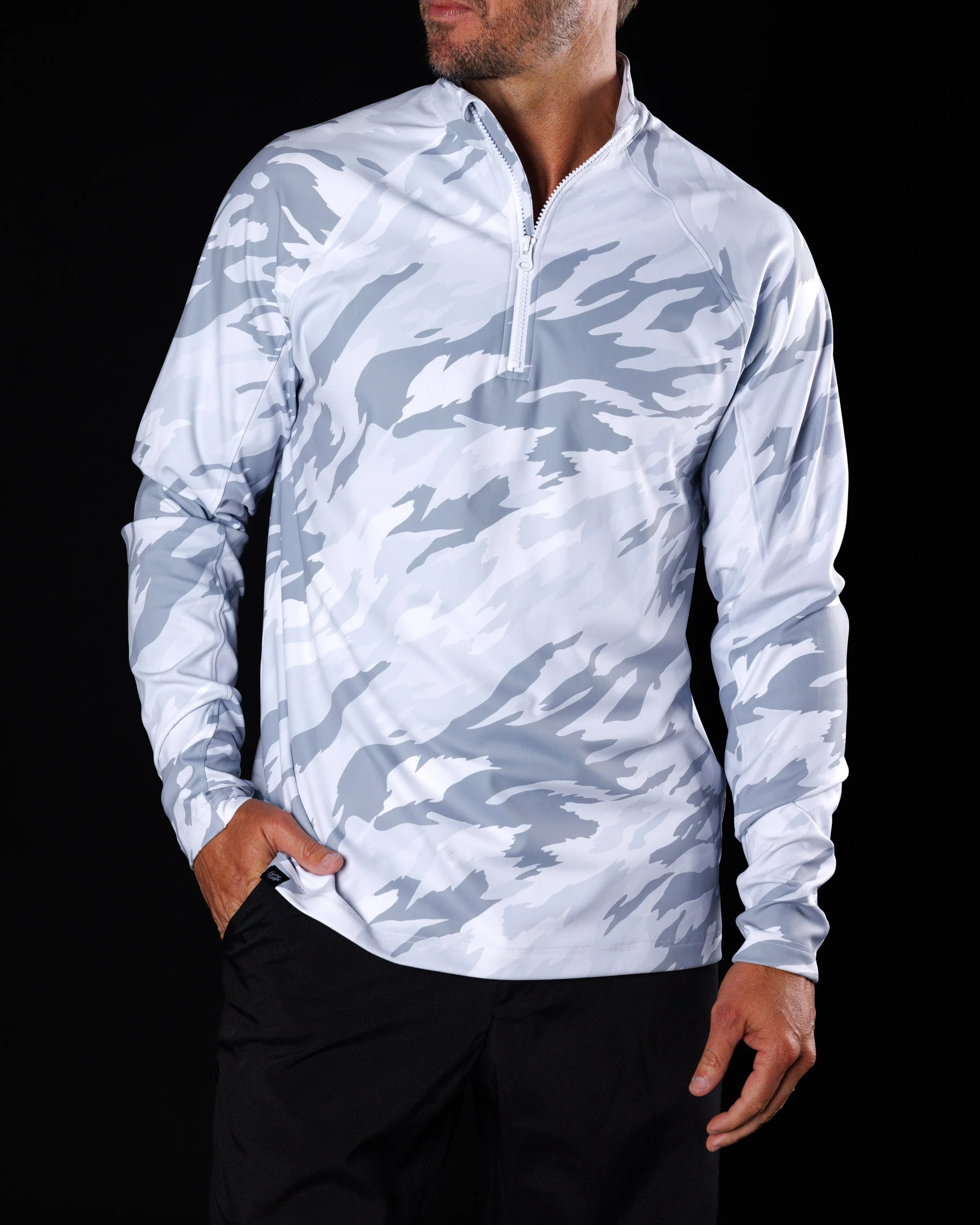 Men's Performance Q-Zip - Matterhorn