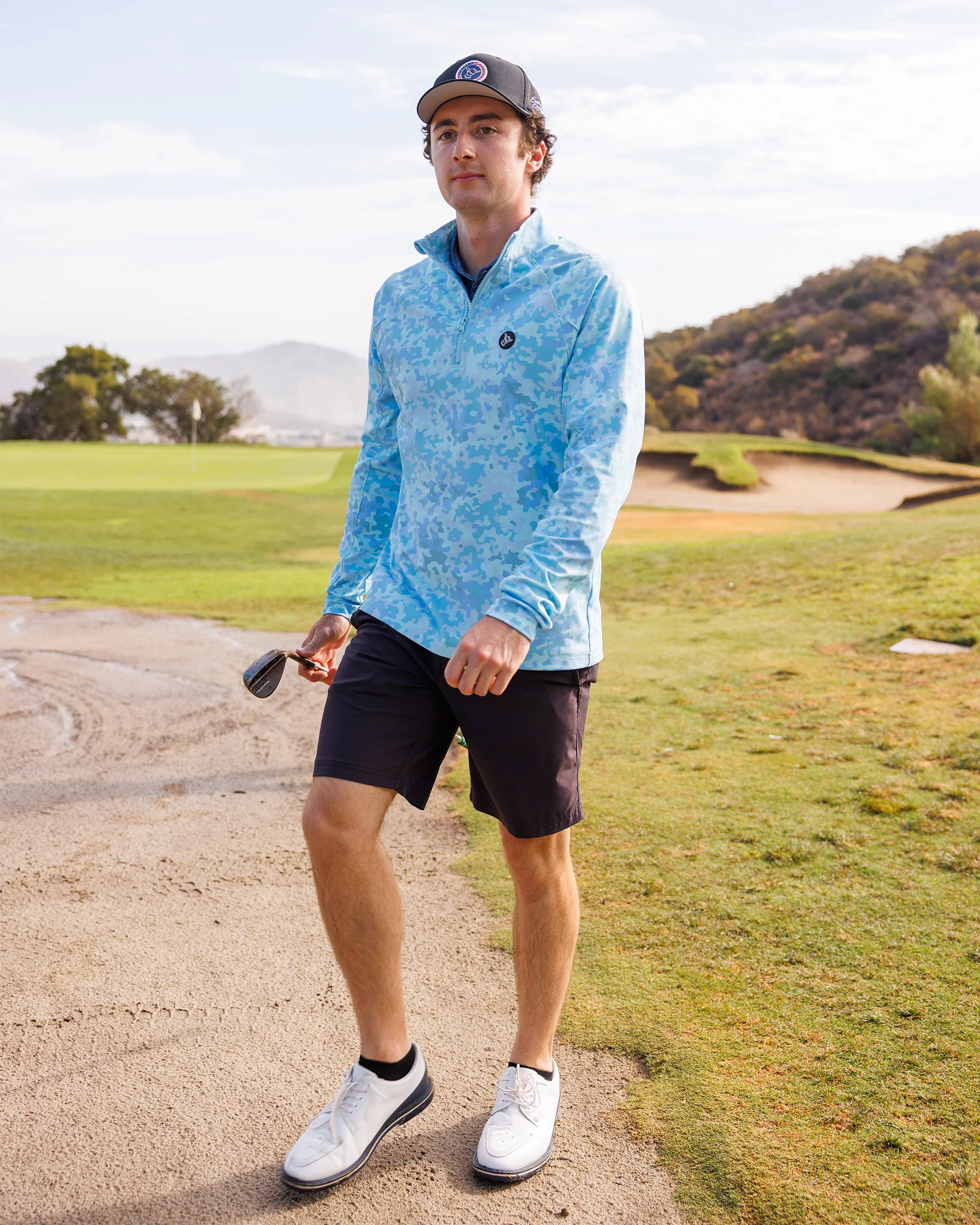 Men's Performance Q-Zip - Morning Dew - Image 5
