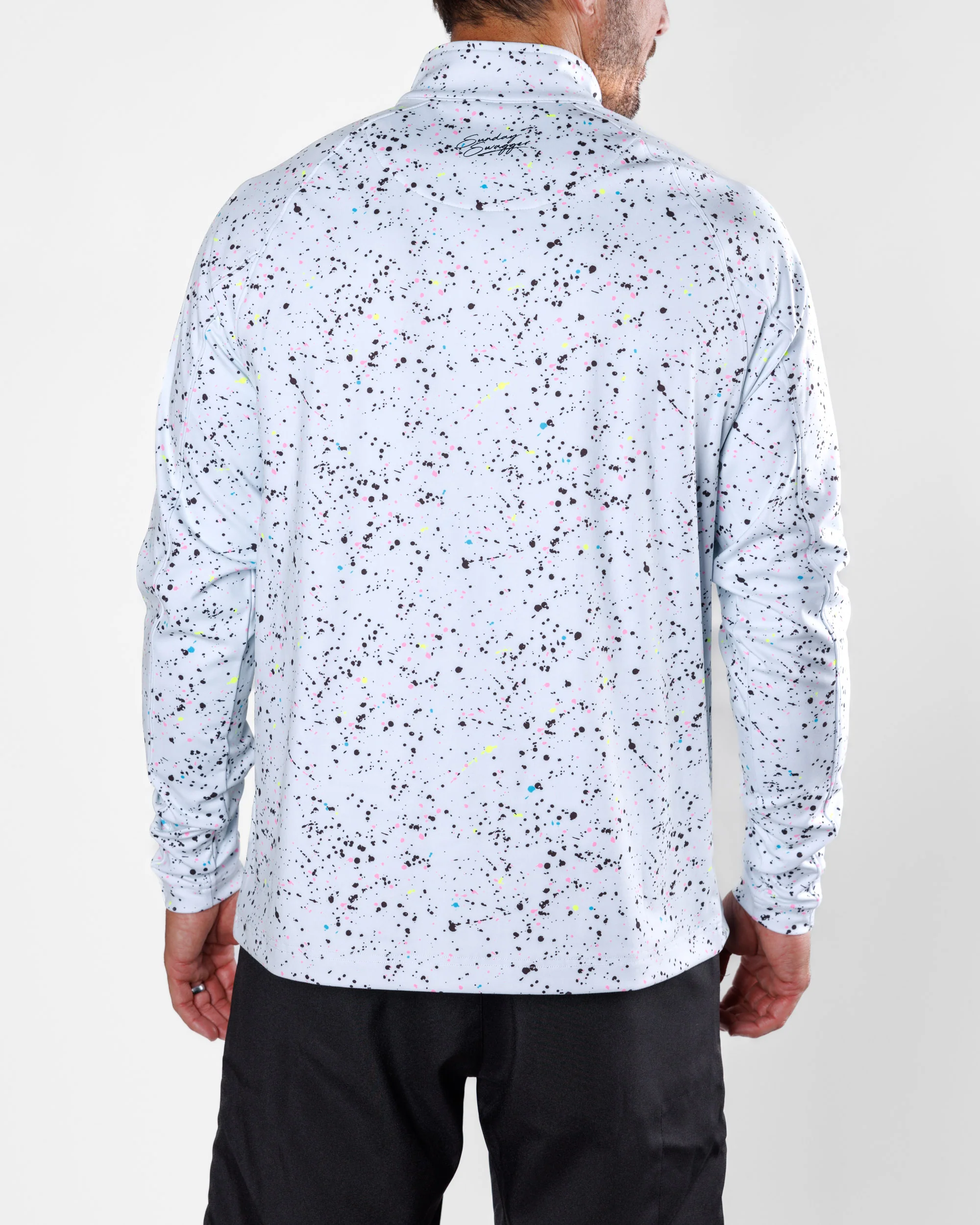Men's Performance Q-Zip - Splatter - Image 6
