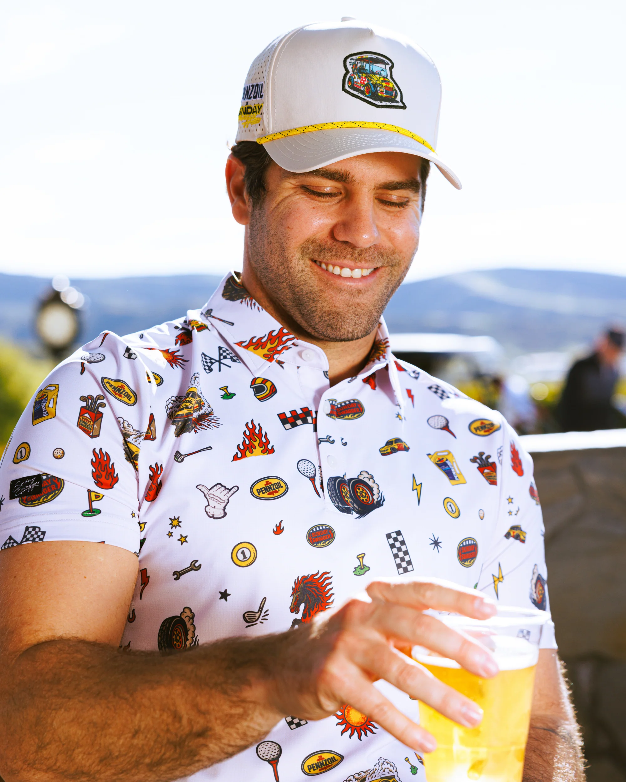 Pennzoil® Snapback Rope Hat - Pole Position - Image 6