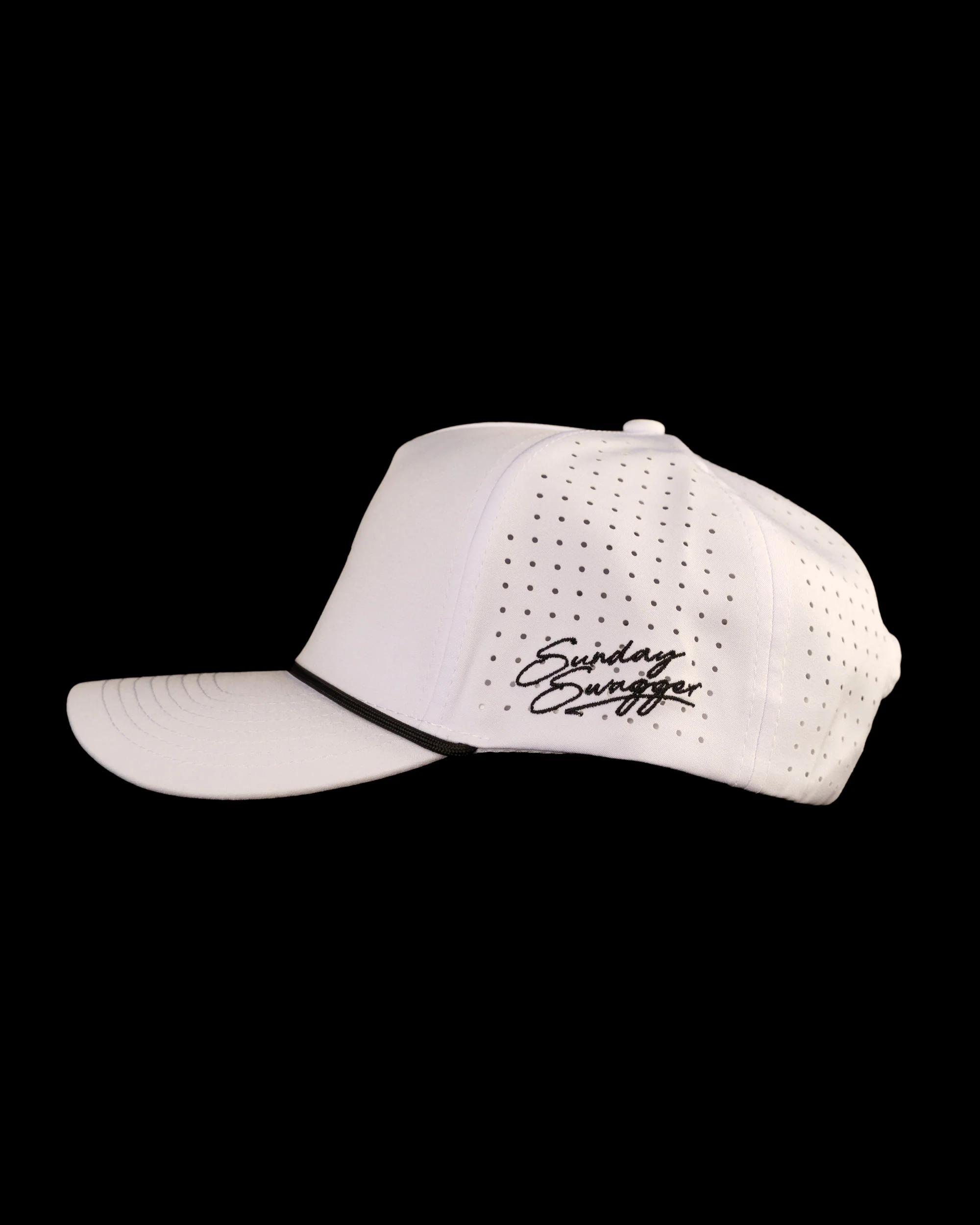 Palm Rope Snapback Hat - White - Image 3