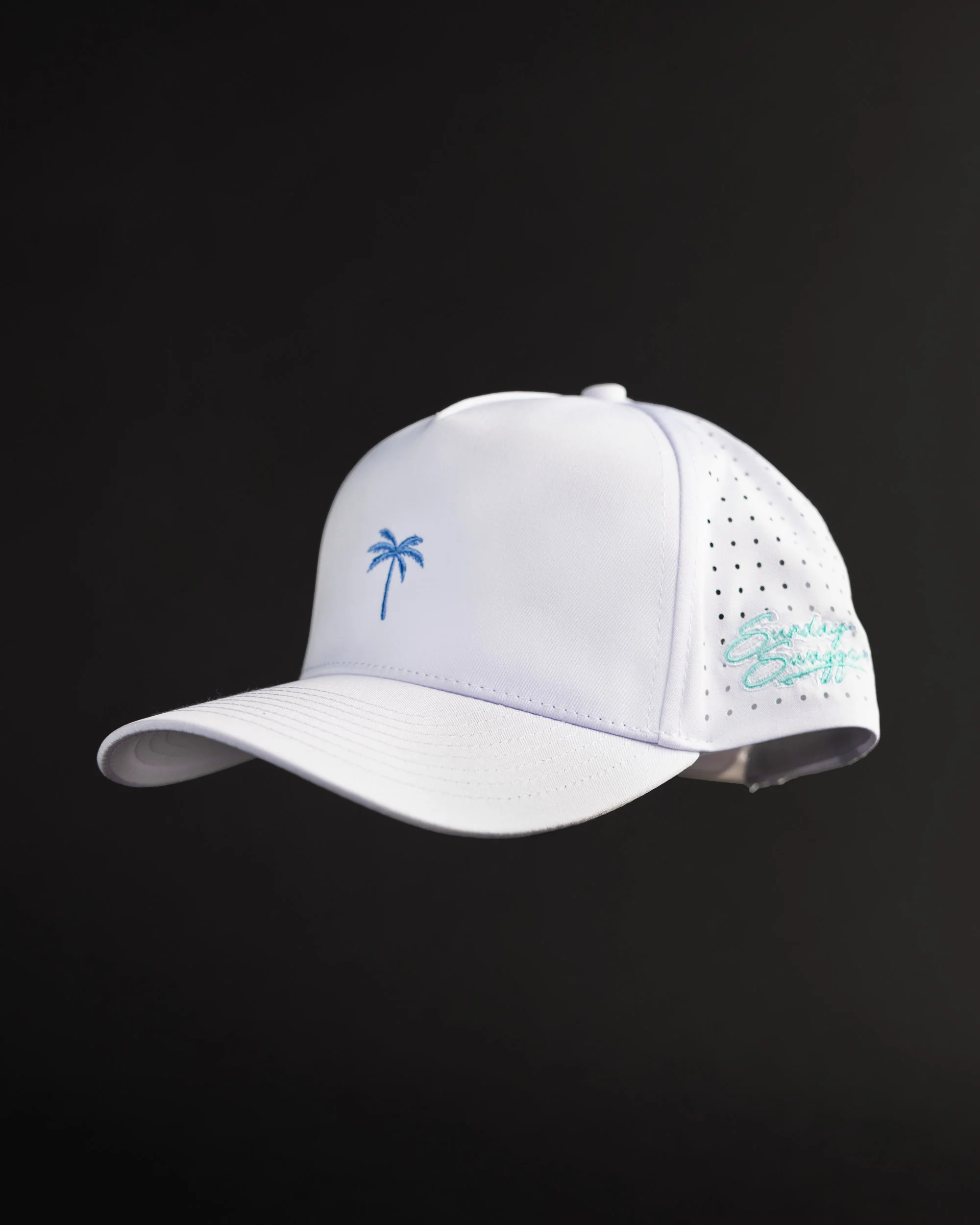 Palm Snapback - White