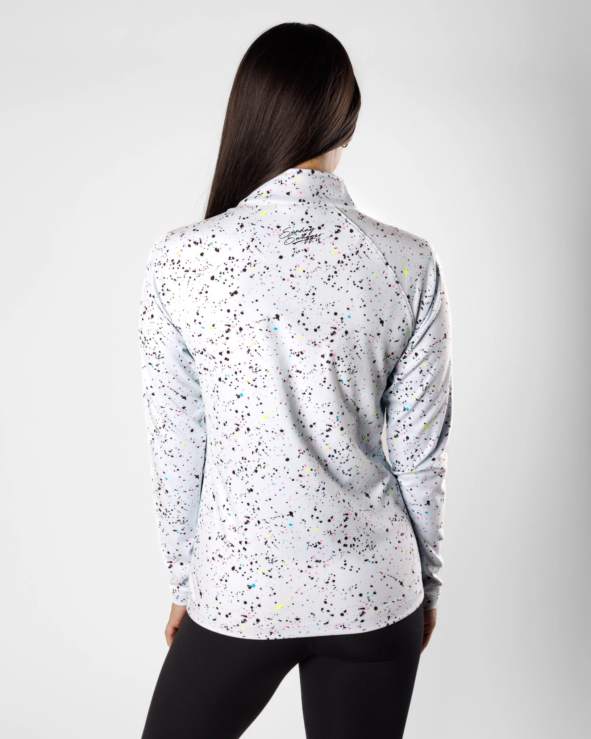 Women's Performance Q-Zip - Splatter - Image 6